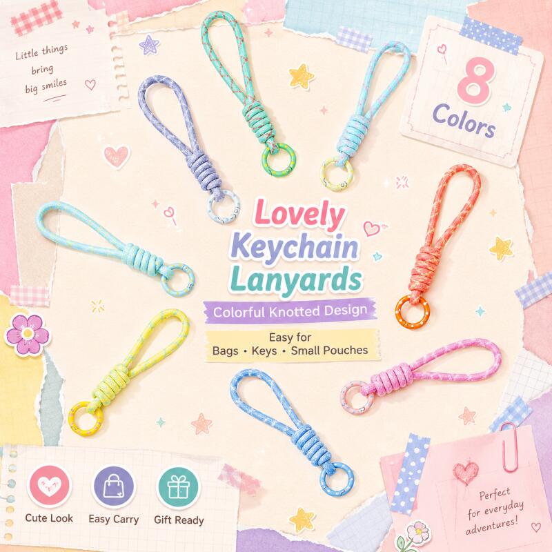 Phone Accessories For Car - สายคล้องโทรศัพท์มือถือแบบถักหลากสี 2~5 ชิ้น สายคล้องกันหลุด สายคล้องกุญแจ สำหรับผู้ชาย