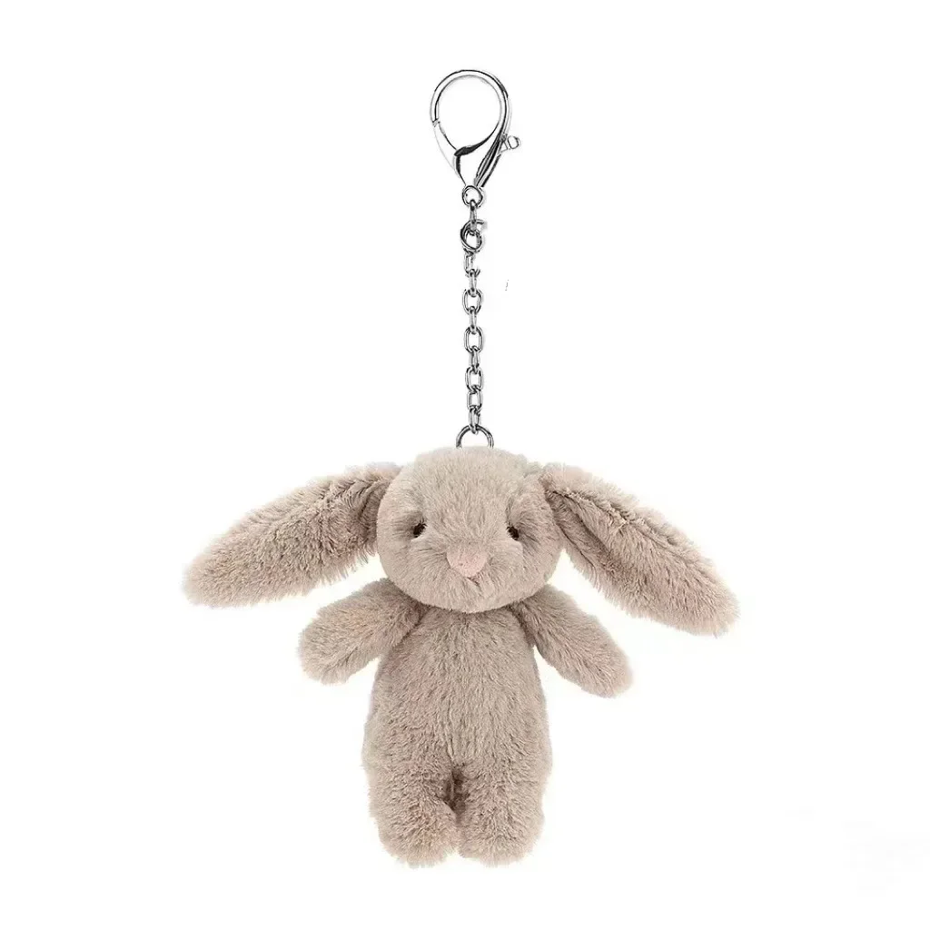 Phone Accessories For Car - ตุ๊กตากระต่ายการ์ตูนน่ารัก พวงกุญแจปอมปอม ของตกแต่ง ของเล่นสำหรับเด็กผู้หญิง กระเป๋า ของตกแต่งรถยนต์