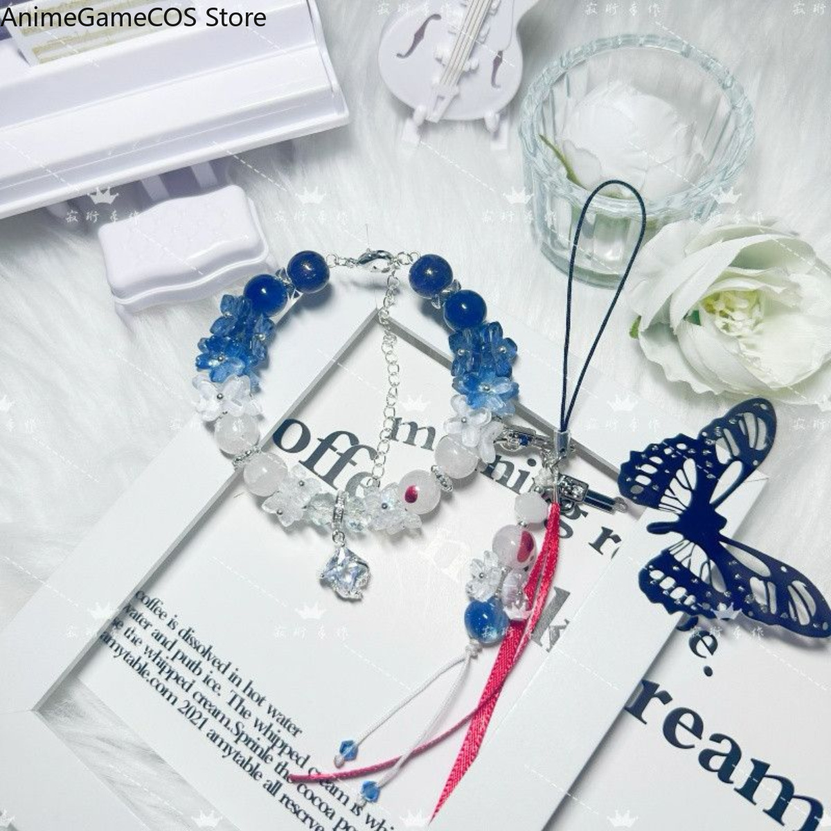 Phone Accessories China - สร้อยข้อมือแฮนด์เมดจากอนิเมะ Genshin Impact ของ Alyosha สายคล้องมือ