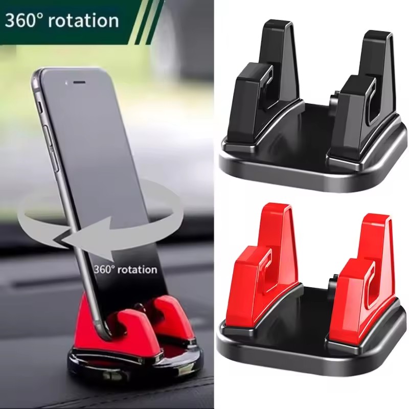 Phone Accessories For Car - ที่วางโทรศัพท์มือถือในรถยนต์แบบหมุนได้ 360 องศา ติดตั้งบนแผงหน้าปัด ใช้ได้กับโทรศัพท์มือถือทุกรุ่น อุปกรณ์เสริมในรถยนต์