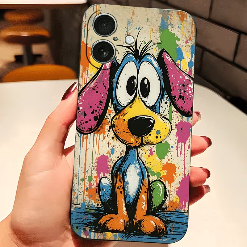 Xo Phone Accessories - เคสโทรศัพท์ลายกราฟฟิตี้สีสันสดใสสำหรับ iPhone 17 16 15 14