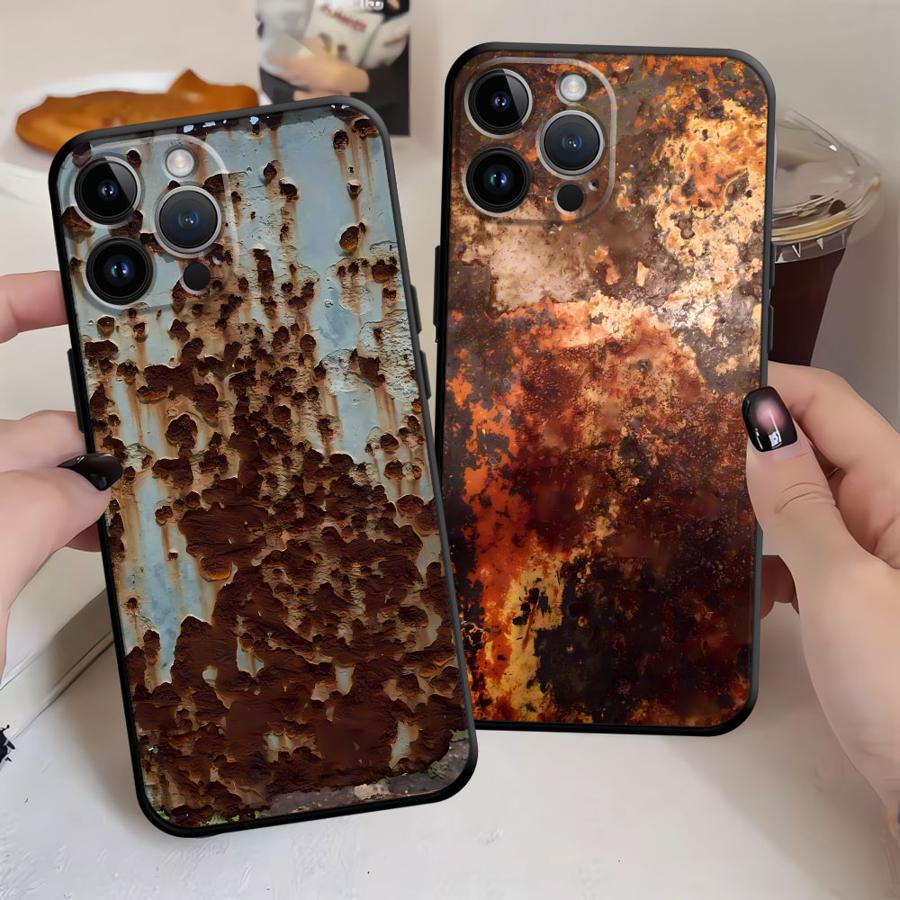 Xo Phone Accessories - เคสโทรศัพท์ลาย Retro Rust สำหรับ iPhone 13