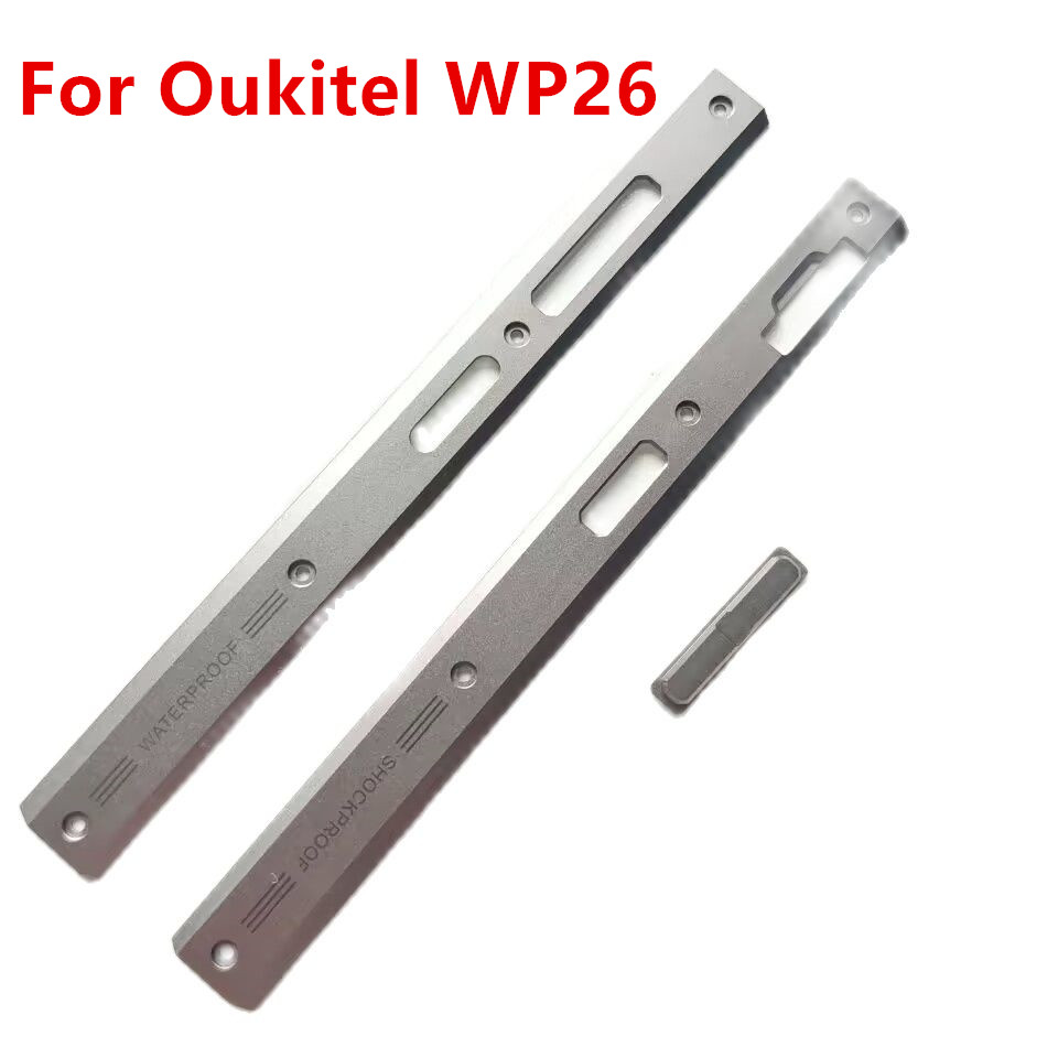 Phone Accessories Shop - Original สําหรับ Oukitel WP26 6.52 นิ้วโทรศัพท์มือถือกลางด้านข้างกรอบโลหะซ่อมตัวเรือนฝาครอบ