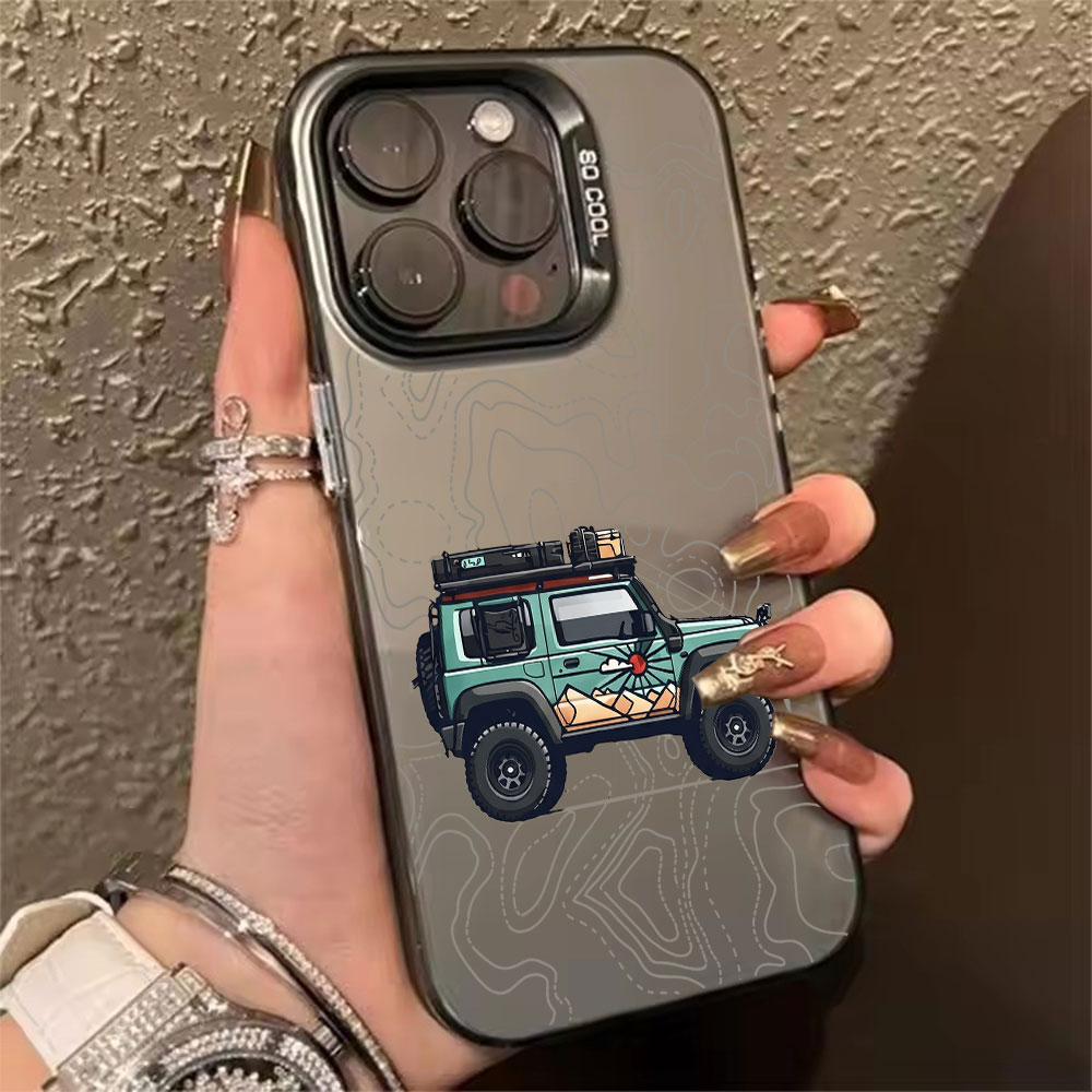 Xo Phone Accessories - เคสโทรศัพท์ลายรถยนต์เรียบง่าย สำหรับ iPhone 17 Air 16