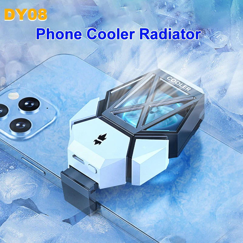 Phone Accessories For Android - DY08 โทรศัพท์มือถือพัดลมระบายความร้อนหม้อน้ําสําหรับ IOS Android PUBG เกม