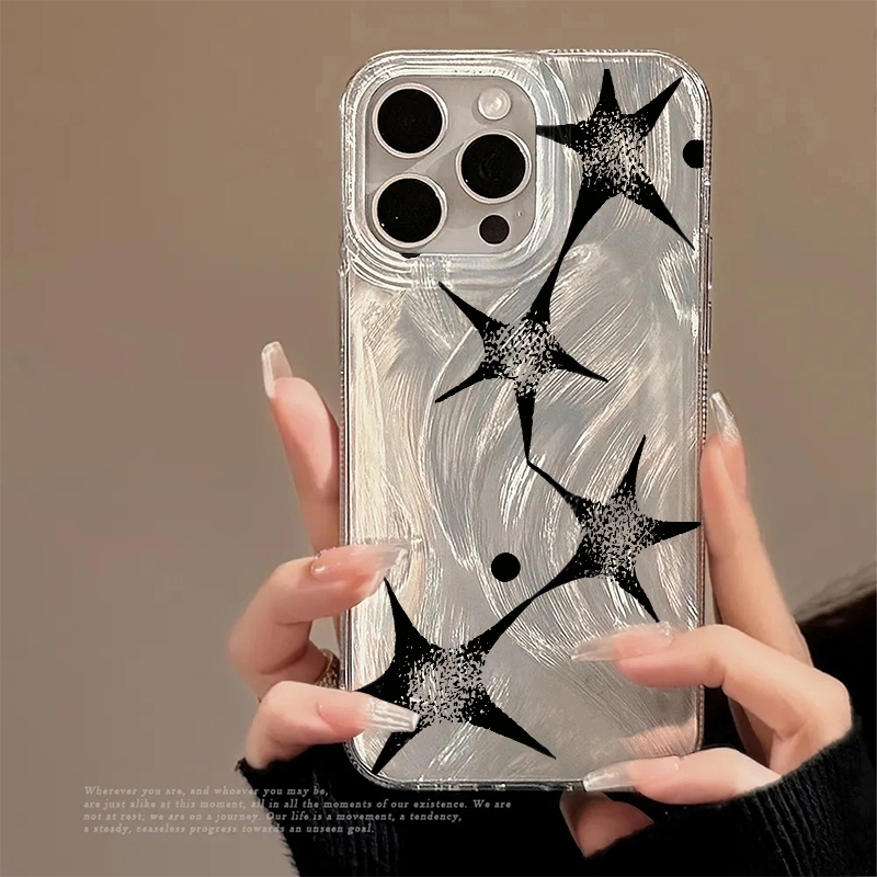 Xo Phone Accessories - เคสโทรศัพท์ลายดาวระยิบระยับสุดเทรนดี้ สำหรับ iPhone 17 16 Pro