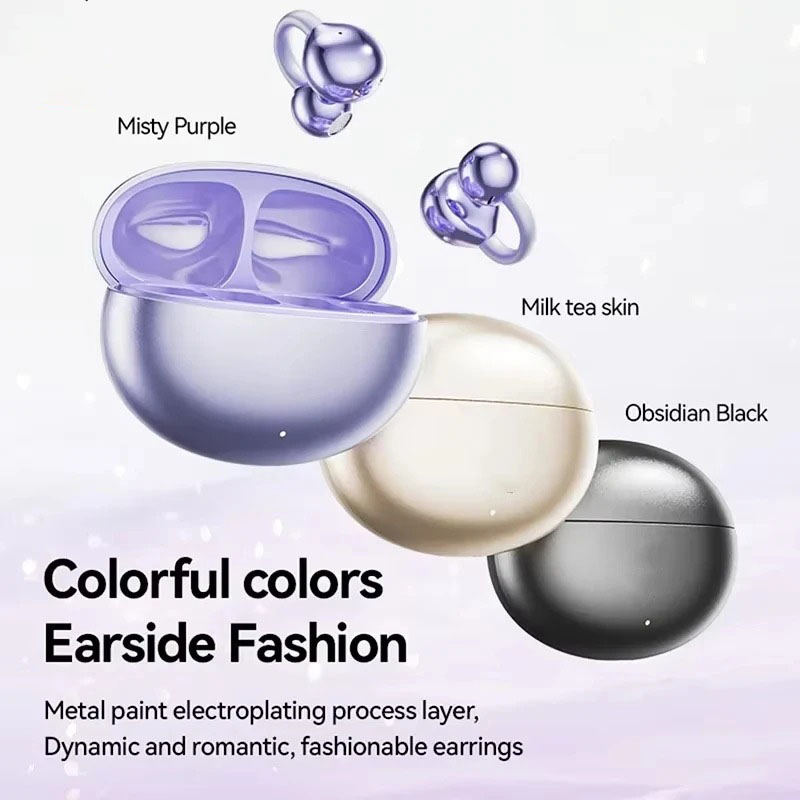Phone Accessories Amazon - หูฟังไร้สายรุ่นล่าสุดแบบหนีบหู พร้อมระบบตัดเสียงรบกวน ENC Bluetooth5.4 พร้อมไมโครโฟน สำหรับ