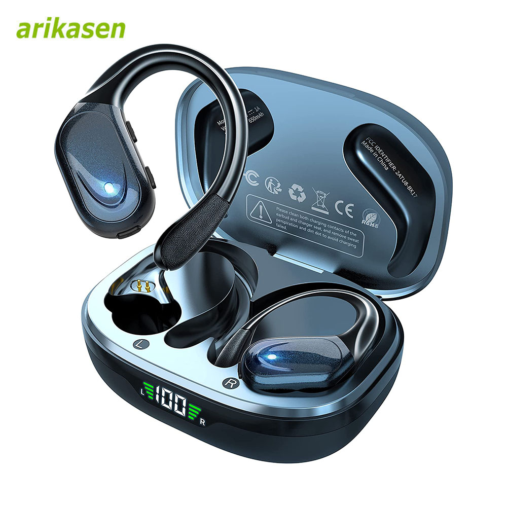 Phone Accessories Amazon - หูฟังไร้สายกีฬาบลูทูธ 5.3 หูฟังพร้อมไมโครโฟนตัดเสียงรบกวน 75H ไฮไฟสเตอริโอ Over
