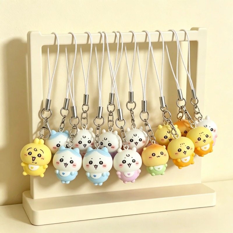 Phone Accessories Baby - พวงกุญแจเรซิ่น Chiikawa Hachiware Momonga สายคล้องโทรศัพท์ ของตกแต่งน่ารัก