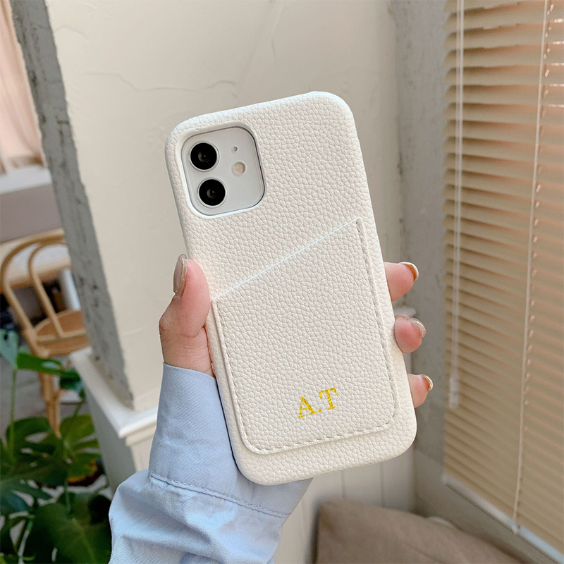 Phone Accessories Names - เคสโทรศัพท์หนังใส่นามบัตรได้ตามต้องการสำหรับ iPhone 13 PRO MAX 12