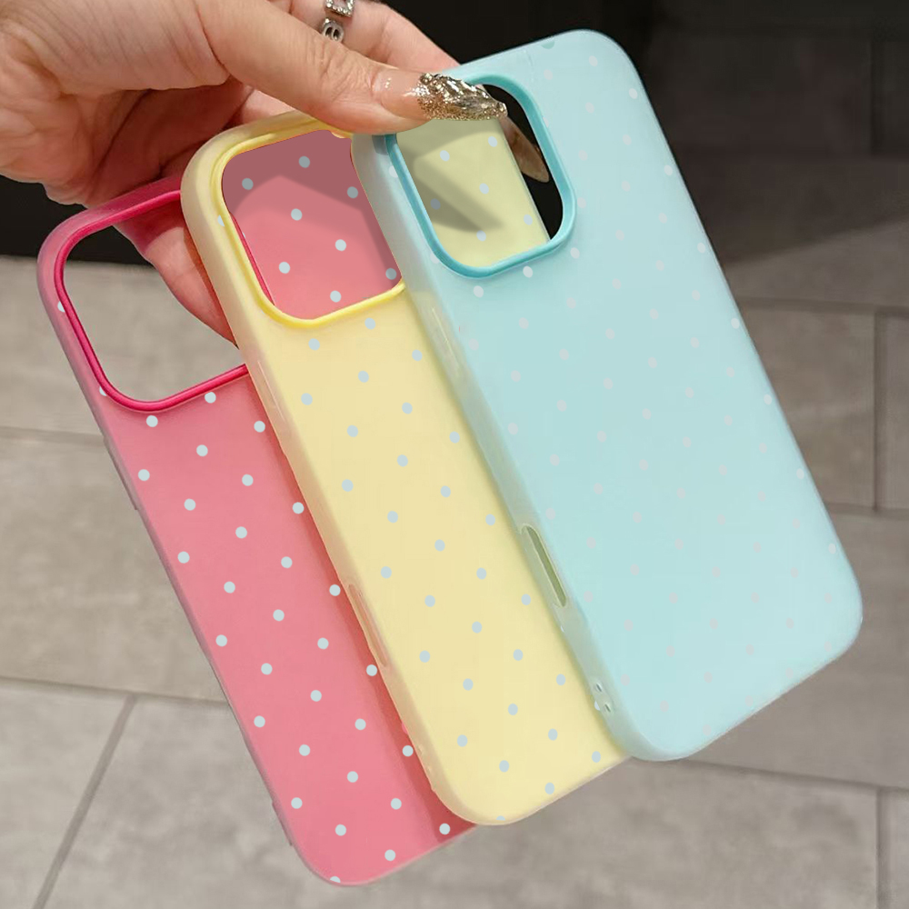 เคสโทรศัพท์ลายจุดสีฟ้าอ่อนน่าร - Xo Phone Accessories บทวิจารณ์และราคา