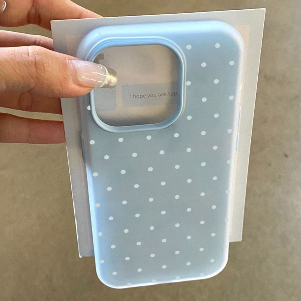 เคสโทรศัพท์ลายจุดสีฟ้าอ่อนน่าร - Xo Phone Accessories บทวิจารณ์และราคา