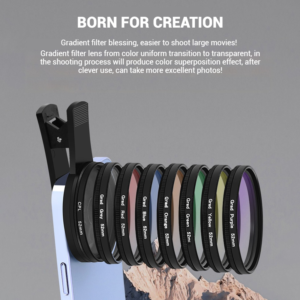 เลนส์โทรศัพท์มือถือ 52 มม. พร้ - Phone Accessories For Android บทวิจารณ์และราคา