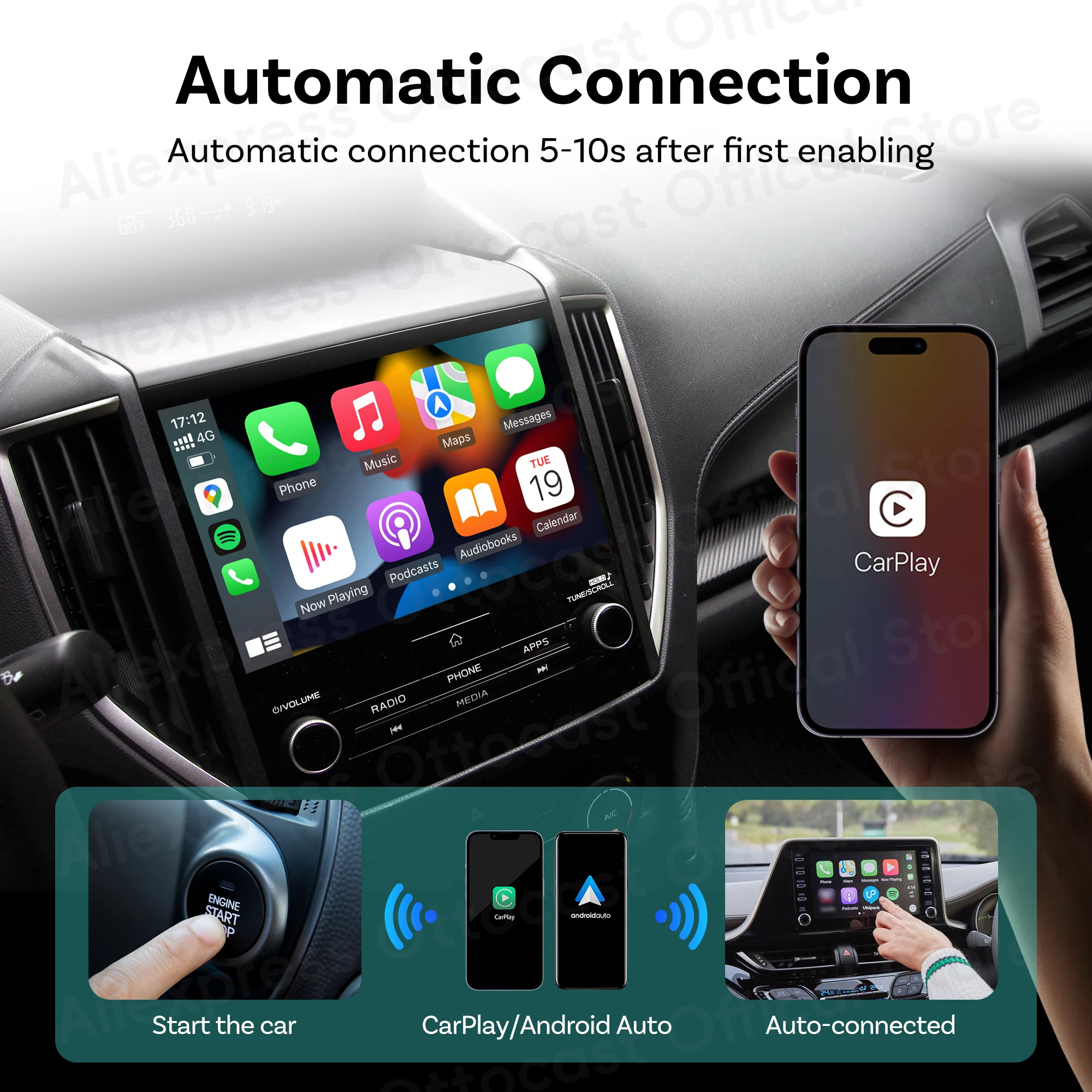 2026 ใหม่ OTTOCAST MINI ไร้สาย - Phone Accessories For Android บทวิจารณ์และราคา