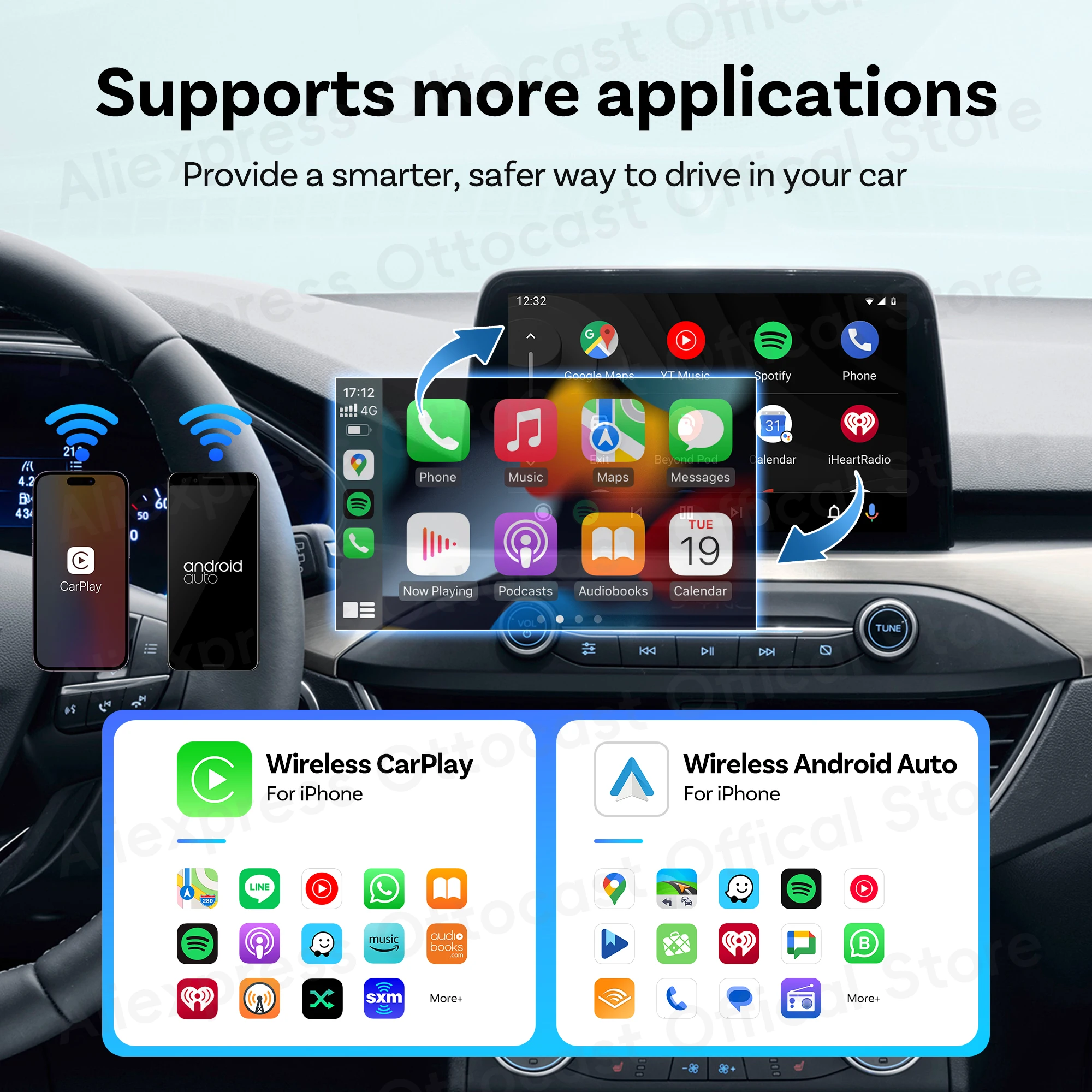 2026 ใหม่ OTTOCAST MINI ไร้สาย - Phone Accessories For Android บทวิจารณ์และราคา