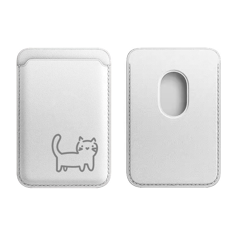 กระเป๋าสตางค์หนังลายแมวแม่เหล็ - Phone Accessories For Android บทวิจารณ์และราคา