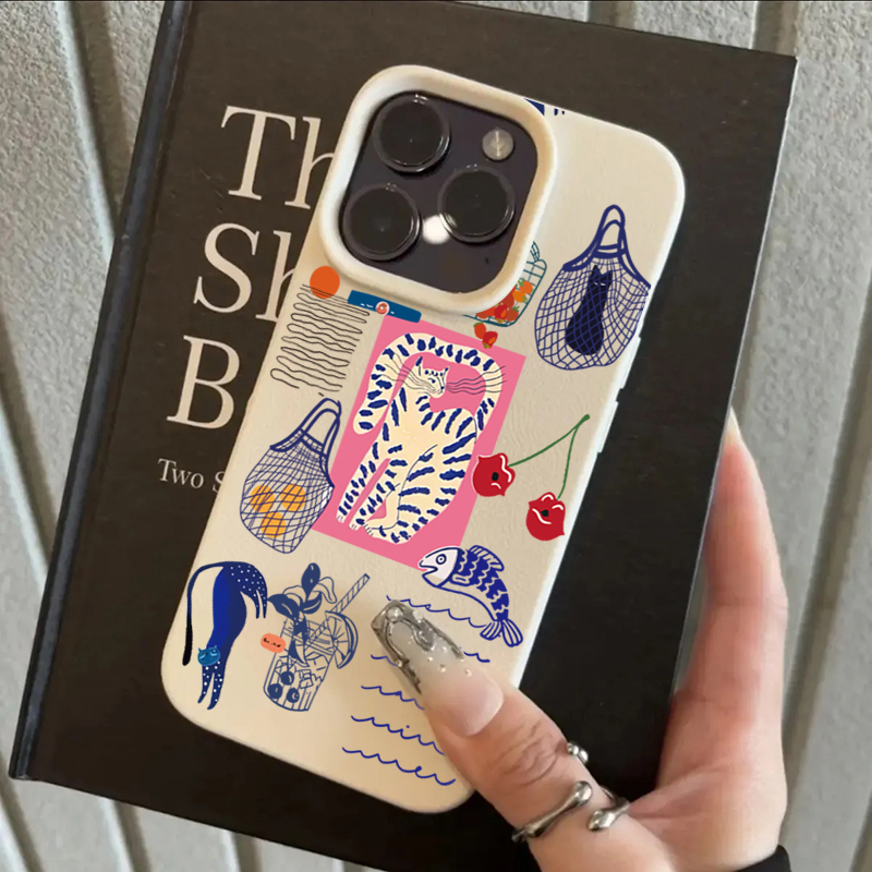 เคสโทรศัพท์ลายแมวเชอร์รี่น่ารั - Xo Phone Accessories บทวิจารณ์และราคา