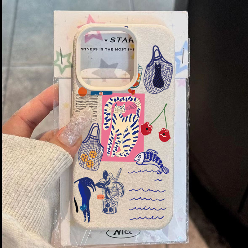 เคสโทรศัพท์ลายแมวเชอร์รี่น่ารั - Xo Phone Accessories บทวิจารณ์และราคา