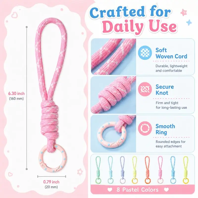 พวงกุญแจถักมือสำหรับโทรศัพท์มื - Phone Accessories For Car บทวิจารณ์และราคา