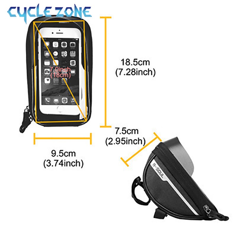 กระเป๋าจักรยานเสือภูเขาแบบมีหน - Phone Zone Accessories & Repair Photos บทวิจารณ์และราคา