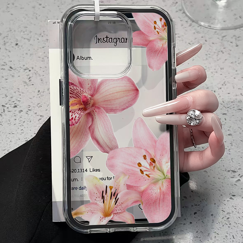 เคสโทรศัพท์ใสลายดอกลิลลี่สีชมพ - Xo Phone Accessories บทวิจารณ์และราคา
