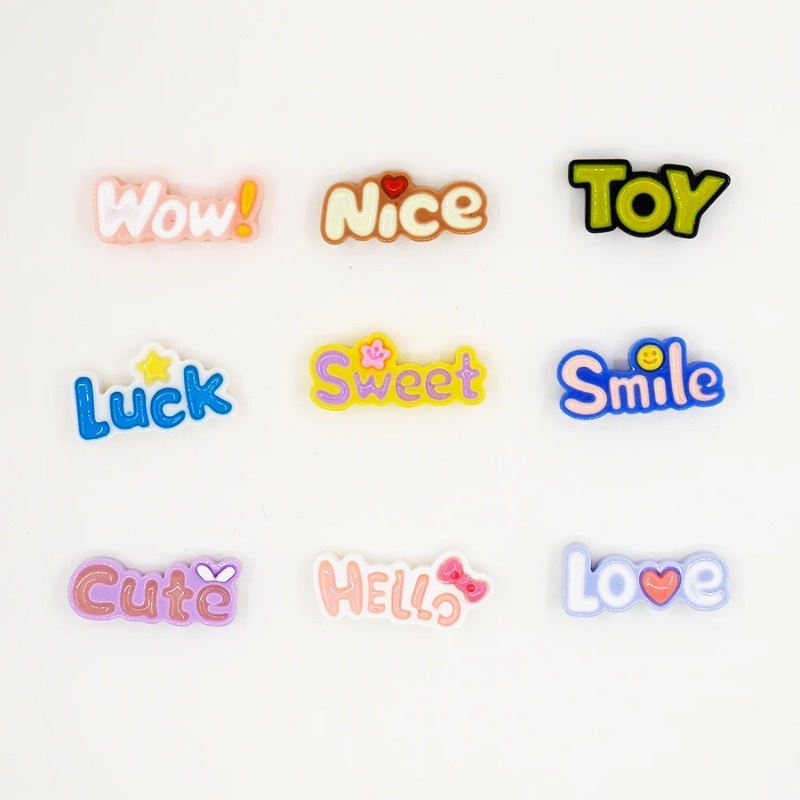 10ชิ้นหลังแบนน่ารักว้าวโชคดีตั - Phone Accessories Baby บทวิจารณ์และราคา