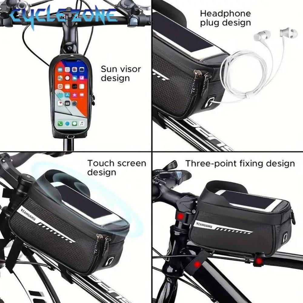 กระเป๋าติดจักรยานแบบติดท่อด้าน - Phone Zone Accessories & Repair Photos บทวิจารณ์และราคา