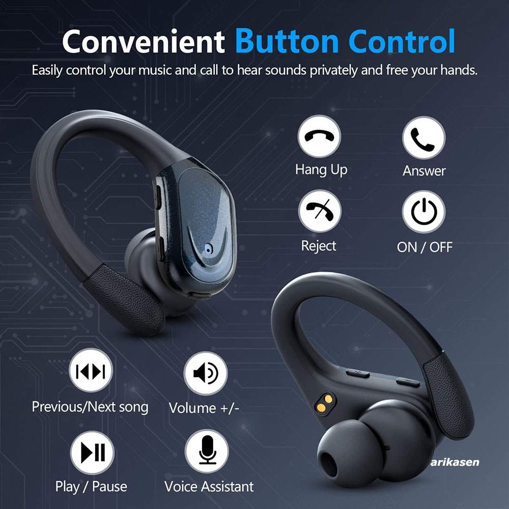 หูฟังไร้สายกีฬาบลูทูธ 5.3 หูฟั - Phone Accessories Amazon บทวิจารณ์และราคา