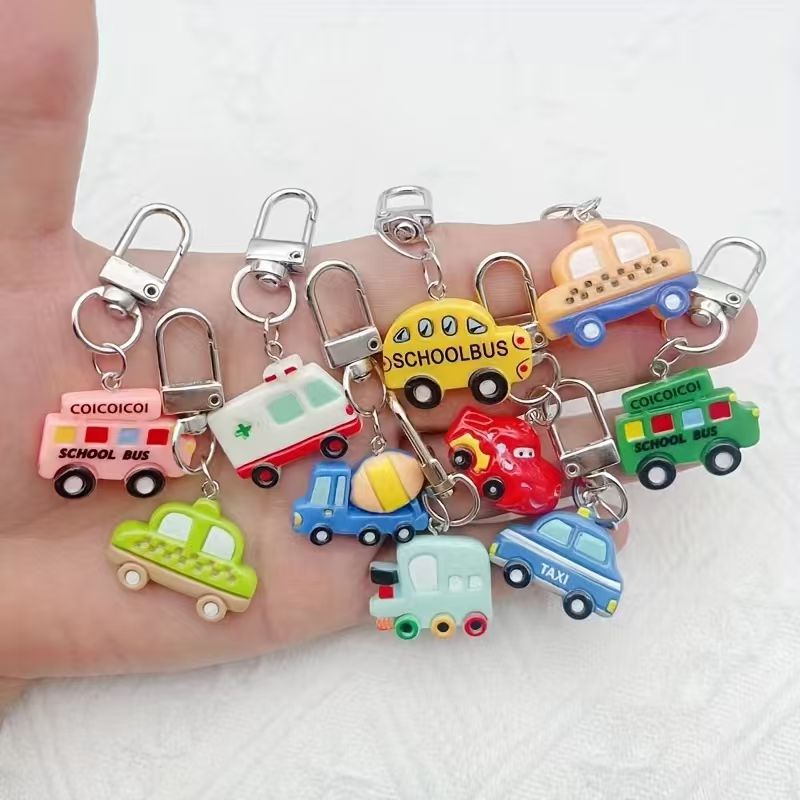 พวงกุญแจรถการ์ตูนเรซิน 10 ชิ้น - Phone Accessories For Car บทวิจารณ์และราคา