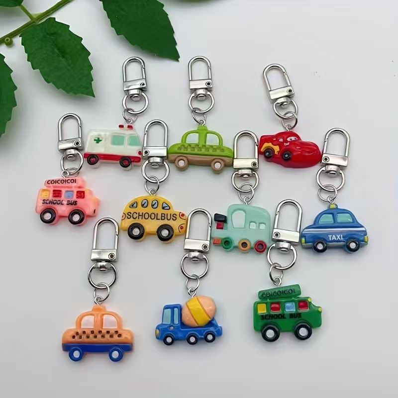 พวงกุญแจรถการ์ตูนเรซิน 10 ชิ้น - Phone Accessories For Car บทวิจารณ์และราคา
