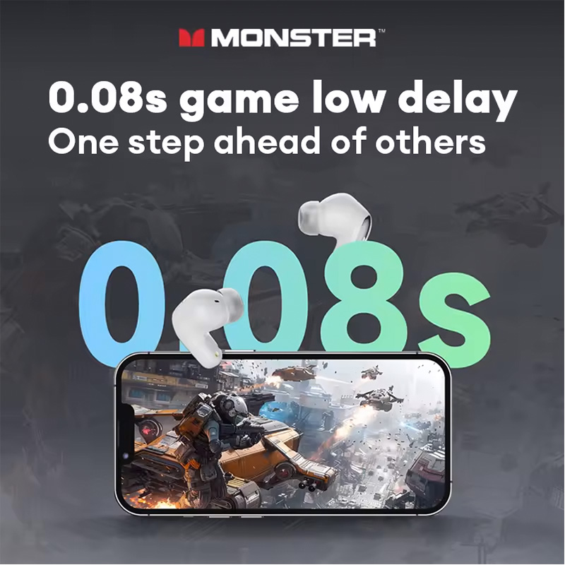 หูฟังเกมมิ่งไร้สาย Monster Blu - Phone Accessories Amazon บทวิจารณ์และราคา