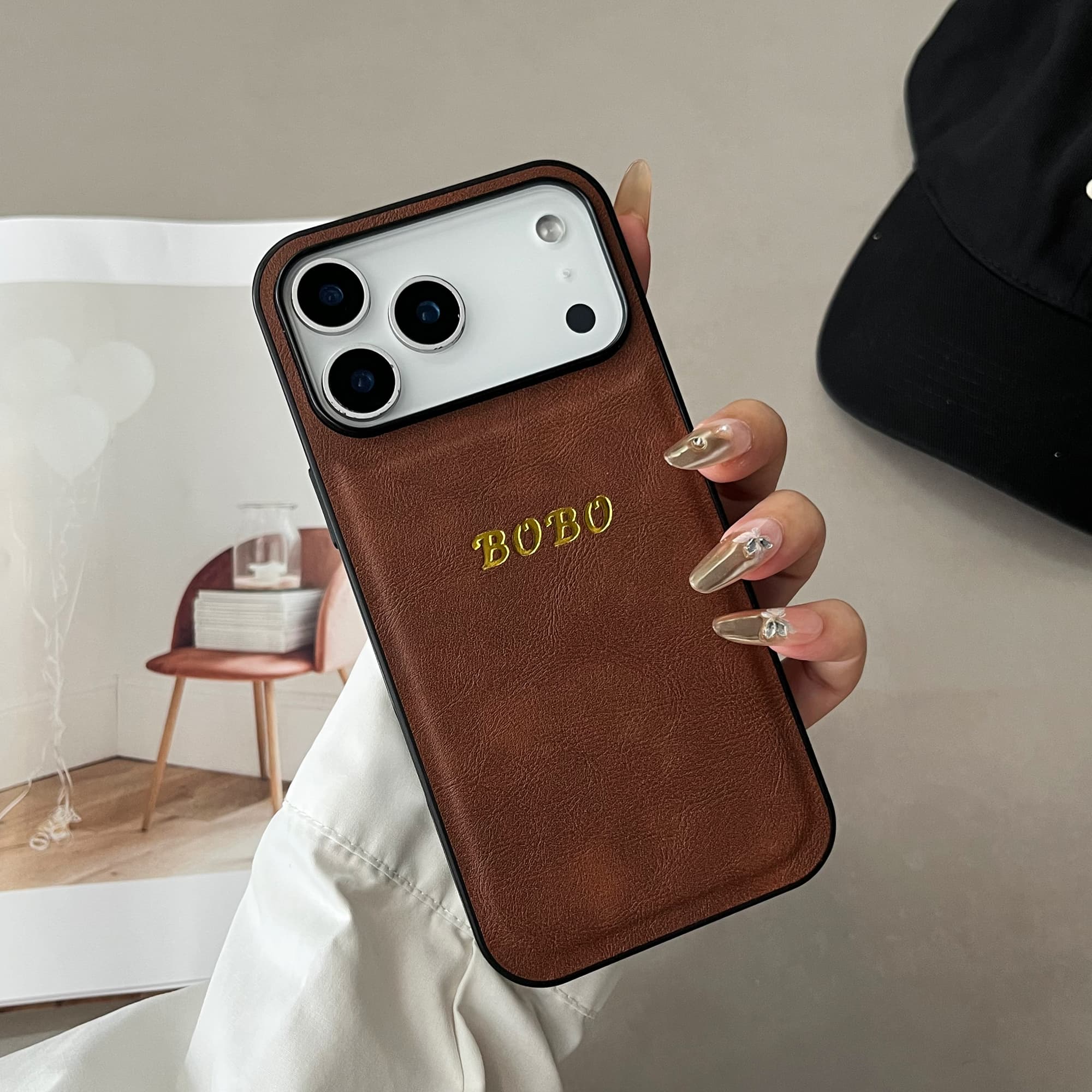 เคสโทรศัพท์หนังเทียมปั๊มฟอยล์ท - Phone Accessories Names บทวิจารณ์และราคา